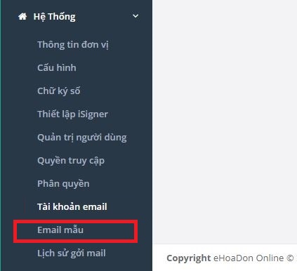 Hóa đơn điện tử - Tạo nội dung email mẫu