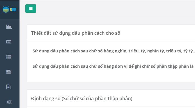 Cấu hình định dạng số: Giải quyết dễ dàng vấn đề liên quan đến chọn kiểu dấu phân cách cho các con số