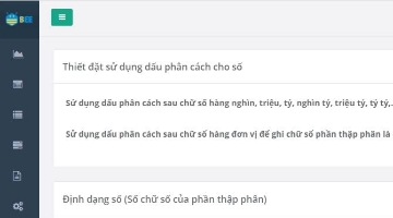 Cấu hình định dạng số: Giải quyết dễ dàng vấn đề liên quan đến chọn kiểu dấu phân cách cho các con số