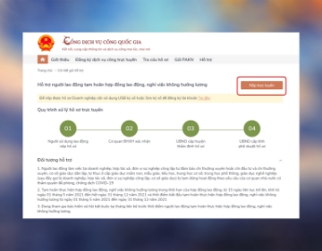 Hướng dẫn đăng ký nhận tiền hỗ trợ Covid-19 trên cổng Dịch Vụ Công Quốc Gia