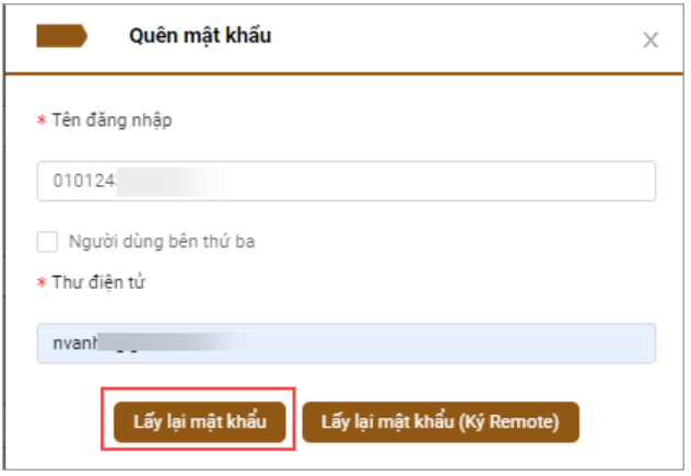 Làm gì khi tài khoản đăng nhập trang hoadondientu.gdt.gov bị khóa hoặc quên mật khẩu?